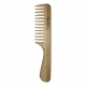 Beech wood comb with handle